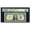 Image 1 : 1957 $1 Silver Certificate PMG 67EPQ