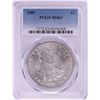 Image 1 : 1887 $1 Morgan Silver Dollar Coin PCGS MS63