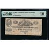Image 1 : 1862 $2 T-42 Confederate PMG 10