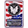 Image 2 : 2019-W $1 Proof American Silver Eagle Coin NGC PF70 Ultra Cameo Congratulations Flag