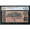 Image 1 : 1864 $5 T-69 Confederate PCGS 63PPQ
