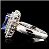 Image 3 : 14K Gold 2.45ct Tanzanite & 2.45ctw Diamond Ring