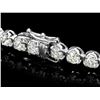 Image 2 : 18k White Gold 9.00ct Diamond Tennis Bracelet