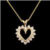 Image 1 : 14K Gold 0.48ctw Diamond Pendant