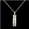 Image 2 : 14K Gold 0.46ctw Diamond Pendant