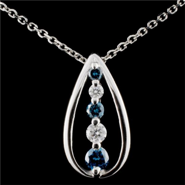 14K Gold 0.31ctw Fancy Diamond Pendant