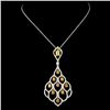 Image 1 : 18K Gold 2.16ctw Diamond Pendant