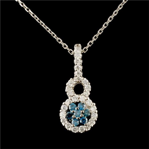 14K Gold 0.56ctw Diamond Pendant