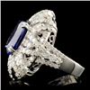 Image 4 : 18K Gold 8.04ct Tanzanite & 3.97ctw Diamond Ring