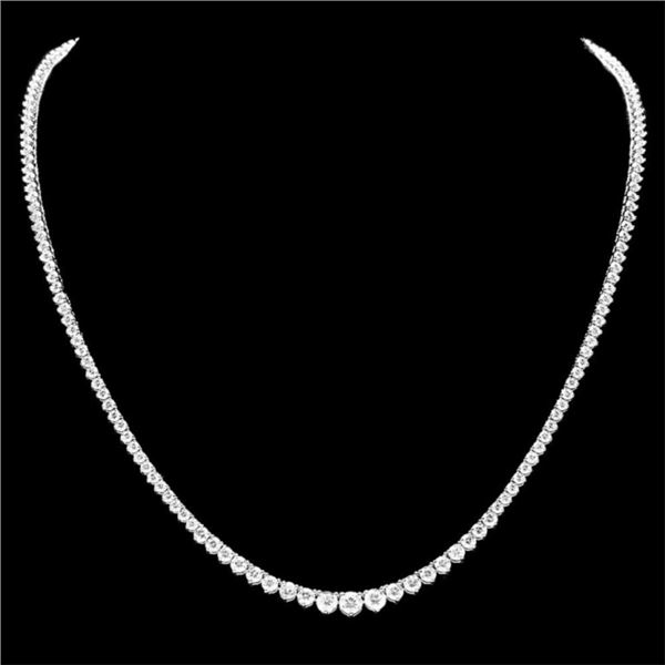 18k White Gold 7.80ct Diamond Necklace