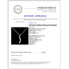 Image 4 : 14K Gold 0.28ctw Diamond Pendant