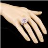 Image 3 : 18K Gold 8.23ct Kunzite & 1.35ctw Diamond Ring