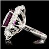 Image 3 : 14K Gold 6.49ct Tourmaline & 0.97ctw Diamond Ring