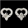 18K Gold 0.81ctw Diamond Earrings
