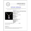 Image 4 : 14K Gold 0.77ct Sapphire & 0.06ctw Diamond Pendant