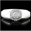 Image 1 : 14K White Gold 0.86ctw Diamond Ring