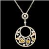 Image 2 : 18K Gold 1.26ctw Diamond Pendant
