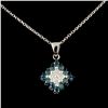14K Gold 0.55ctw Diamond Pendant
