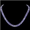`14k Gold 55.00ct Tanzanite & 1.35ct Diamond Neckl