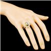 Image 3 : 14K Gold 2.60ct Opal & 1.22ctw Diamond Ring
