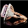 Image 3 : 14K R Gold 21.06ct Kunzite & 1.99ct Diamond Ring