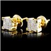 Image 2 : 18K Gold 0.50ctw Diamond Earrings
