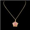 Image 1 : 18K Gold 2.42ct Ruby Pendant