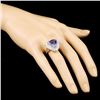 Image 3 : 14K Gold 6.82ct Tanzanite & 1.39ctw Diamond Ring
