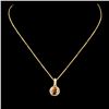 Image 2 : 14K Gold 0.87ctw Diamond Pendant