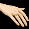 Image 3 : 14K Gold 5.82ct Opal & 0.42ctw Diamond Ring
