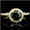 14K Gold 3.00ct Tourmaline & 0.75ctw Diamond Ring