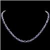 Image 1 : 14k Gold 30.00ct Tanzanite & 1.00ct Diam Necklace