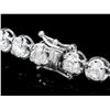 Image 3 : 18k White Gold 10.00ct Diamond Tennis Bracelet