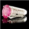 Image 2 : 18K Gold 4.60ct Tourmaline & 1.41ctw Diamond Ring