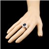 Image 3 : 14K Gold 5.14ct Sapphire & 0.73ctw Diamond Ring