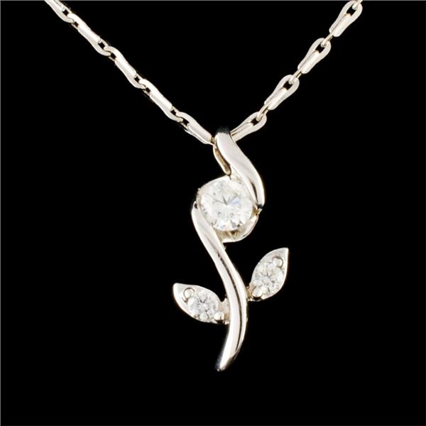 14K Gold 0.34ctw Diamond Pendant