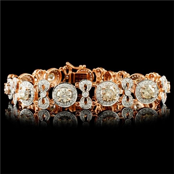 18K Gold 8.55ctw Diamond Bracelet