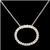 Image 1 : 14K Gold 0.43ctw Diamond Pendant