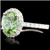 Image 2 : 14K Gold 2.00ct Tourmaline & 0.71ctw Diamond Ring