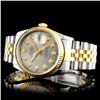 Image 2 : Rolex DateJust YG/SS Diamond 36MM Wristwatch