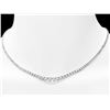 Image 3 : ^18k White Gold 9.00ct Diamond Necklace