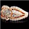 Image 2 : 18K Gold 2.20ctw Fancy Color Diamond Ring