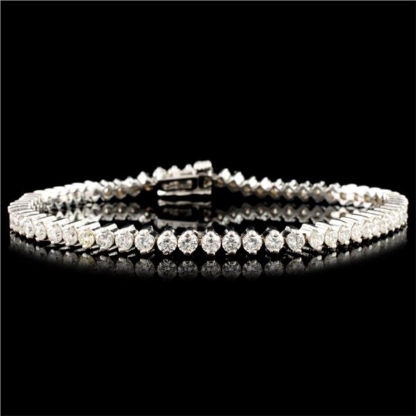 14K Gold 3.78ctw Diamond Bracelet