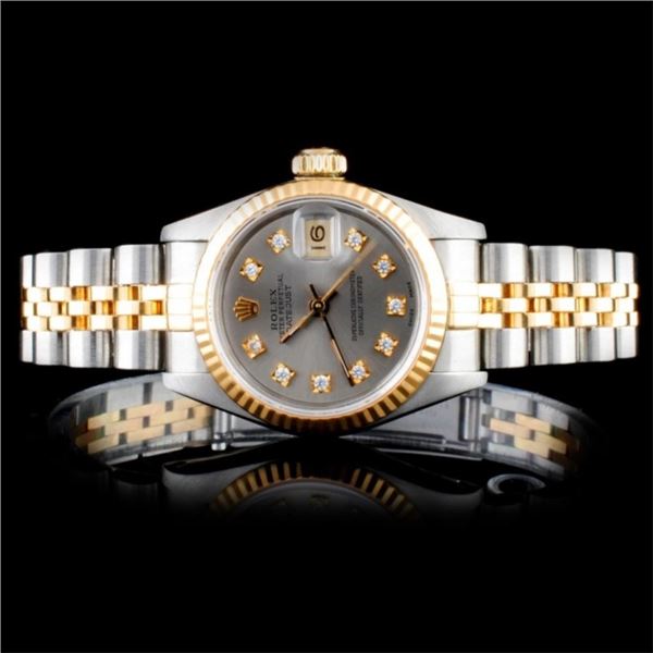 Rolex DateJust Diamond Ladies Watch