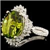 Image 2 : 18K Gold 6.52ct Tourmaline & 0.54ctw Diamond Ring