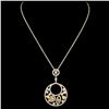 Image 1 : 18K Gold 1.26ctw Diamond Pendant