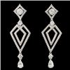 18K Gold 2.01ctw Diamond Earrings