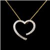 Image 1 : 14K Gold 0.18ctw Diamond Pendant