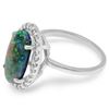 Image 2 : 14K Gold 3.00ct Opal & 0.35ct Diamond Ring