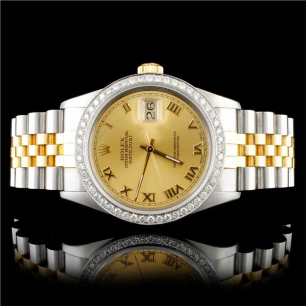 Rolex DateJust Diamond 36MM Wristwatch